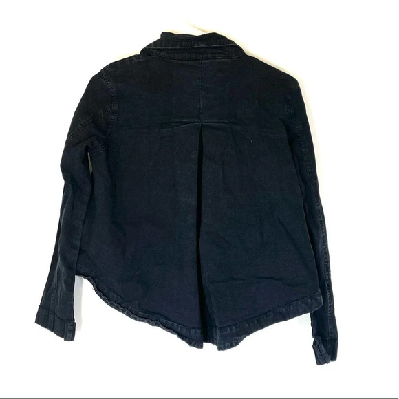 BDG Urban Outfitters Cropped High Low Black Denim Jacket Size XS - Picture 6 of 6